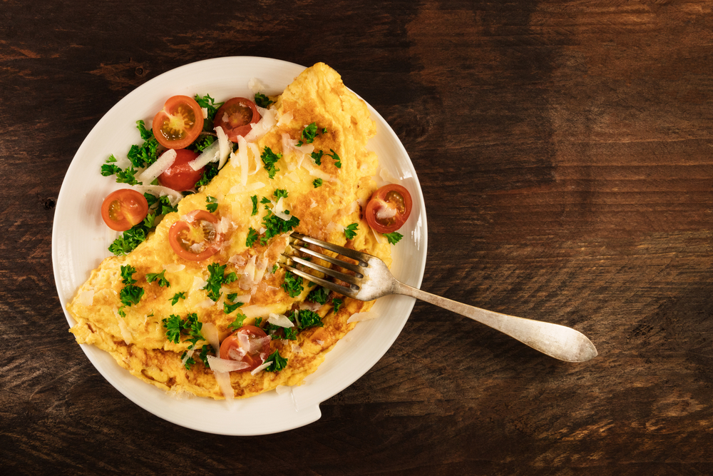 omelete saudável e nutritivo